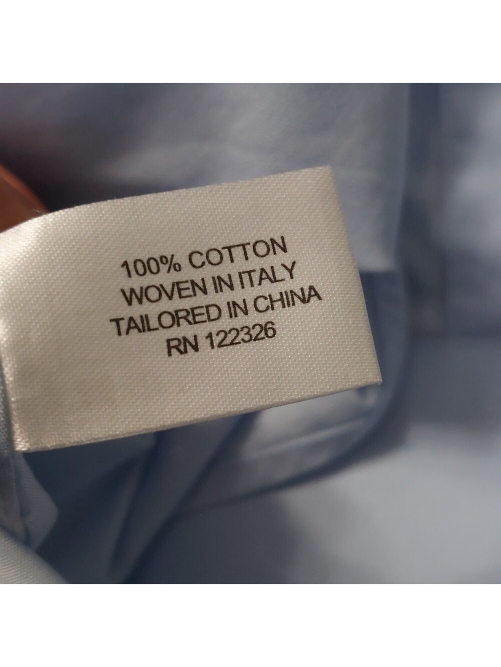 J. Hilburn by Tessitura Monti Light Blue 100% Cotton Dress Shirt - Picture 5 of 6